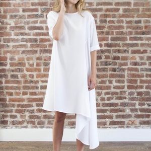 Mimu maxi Classic Cascade dress white